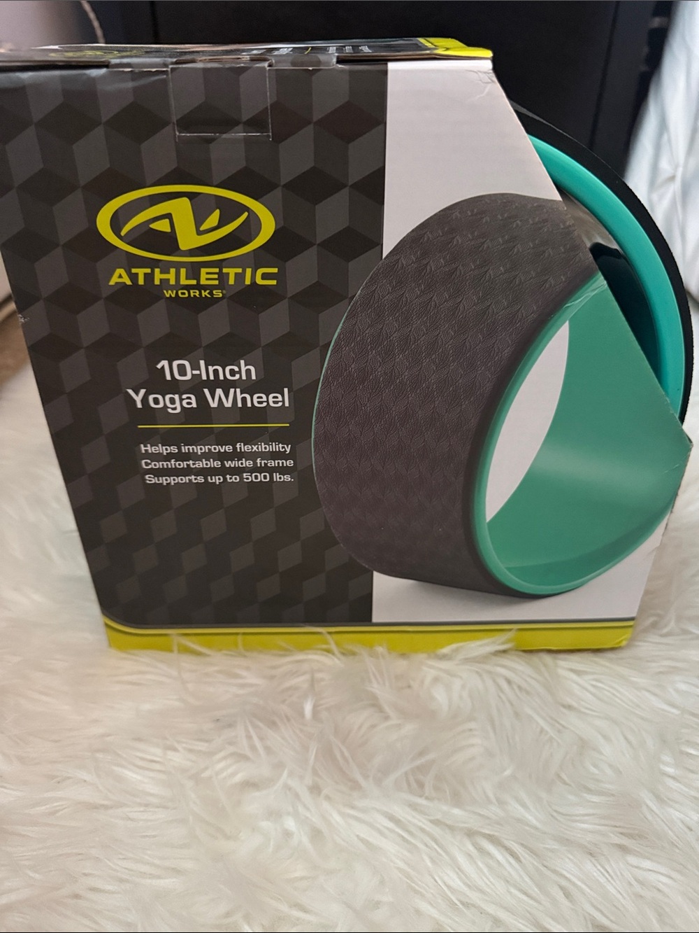 Athletic Works Yoga Wheel in Teal and Gray